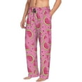 thumbnail image 1 of Goofa Watermelon Printed Soft Pajama Pants for Men, Wide Leg Comfy Casual Lounge Yoga Pants-Small, 1 of 9