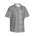 thumbnail image 1 of Goofa Weave Geometric Hawaiian Shirt for Men, Unisex Summer Beach Casual Short Sleeve Button Down Shirts,Aloha Tropical Floral print shirt-X-Large, 1 of 9