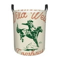 thumbnail image 1 of Goofa West Cowboys Printed Circular Hamper,Laundry Basket with Handles,Storage Baskets Foldable,Large Capacity Laundry Hamper-Medium, 1 of 6
