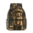 thumbnail image 1 of Goofa Western Cowboy Golden Retriever Pattern Comfortable Student Backpack - Ergonomic Design, Durable, Water-Resistant, Multi-Compartment,Travel, and Outdoor Activities, 1 of 1