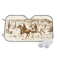 thumbnail image 1 of Goofa Western Desert Cowboys1 Printed Car Windshield Sunshade,Foldable Reflective Sun Visor,UV Protection Heat Blocker Sunshade,Car Cooling Accessory-Small, 1 of 7