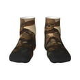 thumbnail image 1 of Goofa Western Skull Cowboy Pattern Non Slip Socks with Grips for Elderly, Crew Socks Yoga Hospital Socks Cushioned Sole Gripper Socks for Men Women, 1 of 5