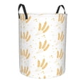 thumbnail image 1 of Goofa Wheat Printed Circular Hamper,Laundry Basket with Handles,Storage Baskets Foldable,Large Capacity Laundry Hamper-Small, 1 of 8