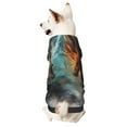 thumbnail image 1 of Goofa White And Red Sketch Dragon Pattern Small Dog Sweater Hoodies Pet Grey Hooded Soft Fleece Sweatshirts with Pocket Fall Winter Puppy Cat Sweaters Warm Clothes-X-Small, 1 of 8