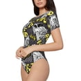 thumbnail image 1 of Goofa White Retro Off-Road Vehicle Printed Women Rash Guard Short Sleeve,Tummy control Swimsuit Surfing Swimsuit Bathing Suit One Piece Swimsuit UPF 50-XX-Large, 1 of 9