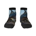 thumbnail image 1 of Goofa Wild Blue Cool Dragon Pattern Non Slip Socks with Grips for Elderly, Crew Socks Yoga Hospital Socks Cushioned Sole Gripper Socks for Men Women, 1 of 5