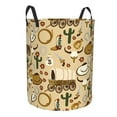thumbnail image 1 of Goofa Wild West Cowboy Printed Circular Hamper,Laundry Basket with Handles,Storage Baskets Foldable,Large Capacity Laundry Hamper-Medium, 1 of 8
