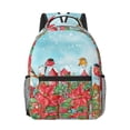 thumbnail image 1 of Goofa Winter Birds on the Fence Pattern Comfortable Student Backpack - Ergonomic Design, Durable, Water-Resistant, Multi-Compartment,Travel, and Outdoor Activities, 1 of 5
