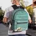 thumbnail image 1 of Goofa Wood Grain Print Casual Backpack for Women Men,Waterproof High School Bookbag,Lightweight Travel Daypack,Classic College Backpack,Laptob Backpack, 1 of 6