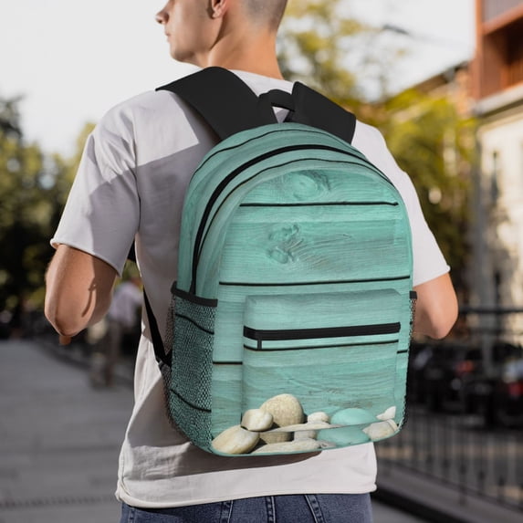 Goofa Wood Grain Print Casual Backpack for Women Men,Waterproof High School Bookbag,Lightweight Travel Daypack,Classic College Backpack,Laptob Backpack
