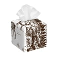 thumbnail image 1 of Goofa Woodland Forest With Deers Tissue Box Cover PVC Leather Tissue Holder Square Facial Tissue Case Facial Paper Organizer Dispenser for Bathroom, Vanity Countertop, 1 of 8
