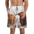 thumbnail image 1 of Goofa Yak Printed Mens Swim Trunks Summer Quick Dry Short Beach Swimwear Bathing Suits-X-Large, 1 of 9