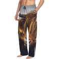thumbnail image 1 of Goofa Yak Printed Soft Pajama Pants for Men, Wide Leg Comfy Casual Lounge Yoga Pants-XX-Large, 1 of 9