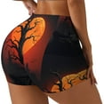 thumbnail image 1 of Goofa Yellow Castle Sunset Tree Printed Workout Shorts Women Seamless Scrunch Butt Lifting High Waisted Gym Booty Shorts Elastic Workout Shorts-XX-Large, 1 of 8