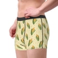thumbnail image 1 of Goofa Yellow Corn Printed Men's Boxer Briefs Underwear, Moisture-Wicking Underwear, Trunk,Soft and Breathable Cotton Underwear-, 1 of 9