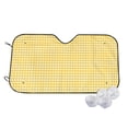 thumbnail image 1 of Goofa Yellow Gingham Printed Car Windshield Sunshade,Foldable Reflective Sun Visor,UV Protection Heat Blocker Sunshade,Car Cooling Accessory-, 1 of 7