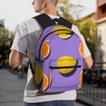thumbnail image 1 of Goofa Yellow Lemon And Orange Print Casual Backpack for Women Men,Waterproof High School Bookbag,Lightweight Travel Daypack,Classic College Backpack,Laptob Backpack, 1 of 6