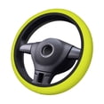 thumbnail image 1 of Goofa Yellow Pattern Elastic Stretch Steering Wheel Cover,Universal 15 inch, Microfiber Breathable Ice Silk, Anti-Slip, Odorless, Easy Carry, 1 of 8