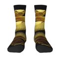thumbnail image 1 of Goofa Yellow White-Lipped Pit Viper Printed Men's Crew Socks, Soft Durable Breathable Moisture-Wicking with Odor Control Cotton socks, 1 of 9