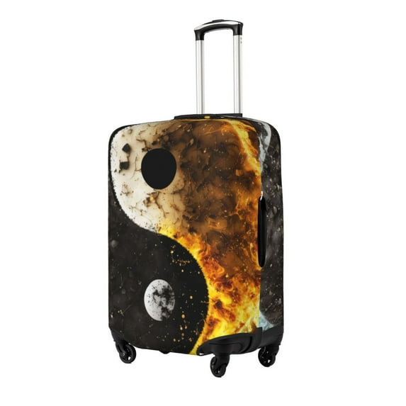 Goofa Yin Yang Pattern Luggage Covers For Suitcase,Suitcase Cover Protector Fit 18-32 Inch Luggage-Medium