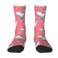 thumbnail image 1 of Goofa Yoga Unicorn Printed Men's Crew Socks, Soft Durable Breathable Moisture-Wicking with Odor Control Cotton socks, 1 of 9