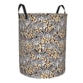 thumbnail image 1 of Goofa Zebra Printed Circular Hamper,Laundry Basket with Handles,Storage Baskets Foldable,Large Capacity Laundry Hamper-Medium, 1 of 8