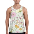 thumbnail image 1 of Goofa bird and butterfly Pattern Men's Workout Tank Top Slim-Fit Tank Quick Dry Fit Muscle Tank Top Beach Tank Top Bodybuilding Sleeveless T Shirt-X-Large, 1 of 7