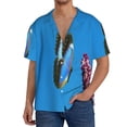 thumbnail image 1 of Goofa butterfly and purple lilac flowers Printed Men's Casual Short-sleeved Shirt,Lightweight Breathable Button-down,Summer Casual men's top,Versatile Fashion shirt-XX-Large, 1 of 5
