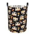 thumbnail image 1 of Goofa cat sugar skulls Printed Circular Hamper,Laundry Basket with Handles,Storage Baskets Foldable,Large Capacity Laundry Hamper-Medium, 1 of 6