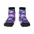 thumbnail image 1 of Goofa colorful Skull mushroom rainbow Pattern Non Slip Socks with Grips for Elderly, Crew Socks Yoga Hospital Socks Cushioned Sole Gripper Socks for Men Women, 1 of 5