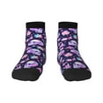 thumbnail image 1 of Goofa crystal Skull flower cool Pattern Non Slip Socks with Grips for Elderly, Crew Socks Yoga Hospital Socks Cushioned Sole Gripper Socks for Men Women, 1 of 5