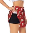 thumbnail image 1 of Goofa cute Christmas Moose Printed Women 2 in 1 Running Shorts,Quick Dry Athletic Workout Shorts,High Waisted Athletic Shorts with Liner Pockets-Medium, 1 of 9
