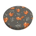 thumbnail image 1 of Goofa cute fall fox leaf Printed Stool Covers Round, Waterproof Round Bar Stool Covers Anti-Slip Round Bar Stool Seat Cover with Elastic Bands Durable-13 inch, 1 of 7
