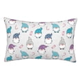 thumbnail image 1 of Goofa cute winter Gnome Print Plush Throw Pillow Case, Soft Velvet with Hidden Zipper, Decorative Cushion Cover for Sofa, Bed, Car, and Home Décor-16"x24", 1 of 5