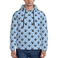 thumbnail image 1 of Goofa french Bulldog Face for Men's Hooded Sweatshirt - Lightweight Pullover Hoodie with Kangaroo Pocket, Perfect for Everyday Wear-Large, 1 of 7