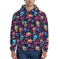 thumbnail image 1 of Goofa mushroom Skull star for Men's Hooded Sweatshirt - Lightweight Pullover Hoodie with Kangaroo Pocket, Perfect for Everyday Wear-4X-Large, 1 of 7