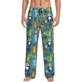 thumbnail image 1 of Goofa pirates animals Pattern Printed Soft Pajama Pants for Men, Wide Leg Comfy Casual Lounge Yoga Pants-Large, 1 of 6