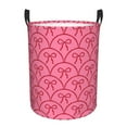 thumbnail image 1 of Goofa red bows Printed Circular Hamper,Laundry Basket with Handles,Storage Baskets Foldable,Large Capacity Laundry Hamper-, 1 of 6