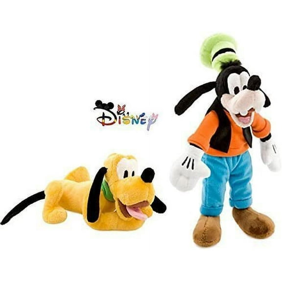 Goofy 19" Bundle with Pluto 11" Plush Doll set New