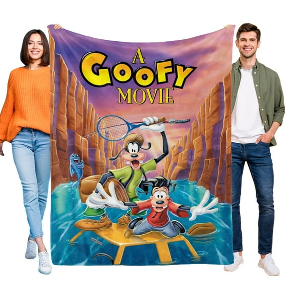 Goofy-Anti-Pilling Flannel Blanket Soft Lightweight Plush Fuzzy Cozy Luxury Blanket for Home and Kitchen Use – Perfect for Kids and Adults 40"x60"