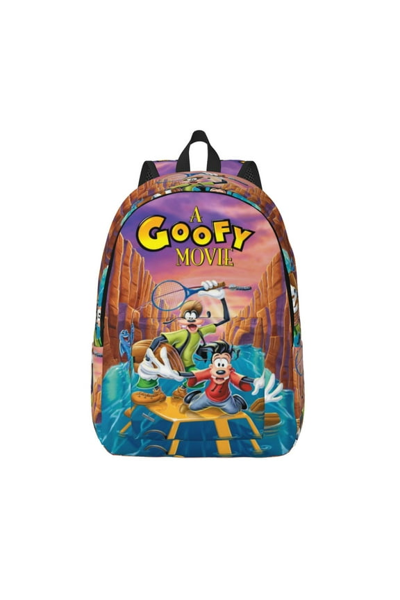 Goofy Backpack Canvas Casual Lightweight Backpack Fashion Travel Backpack Laptop Backpack 17.7 Inch And15.7inch
