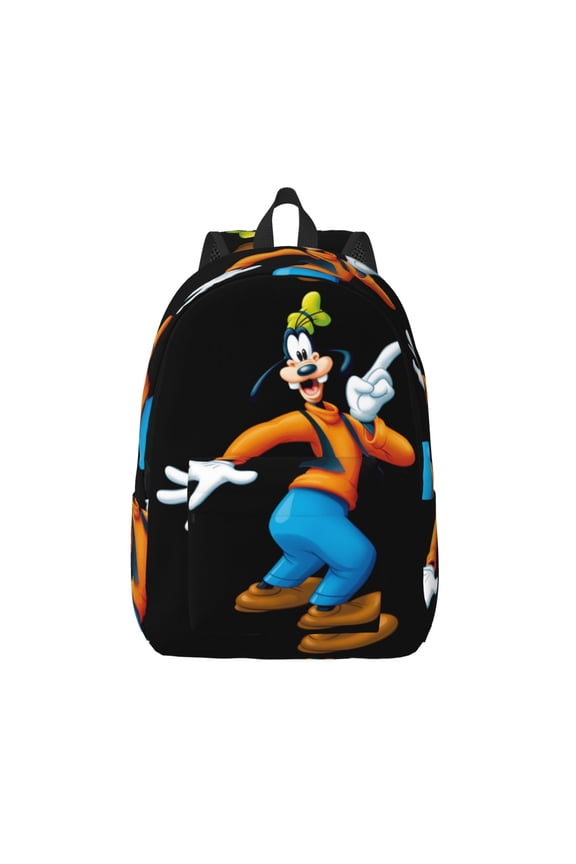 Goofy Backpack Canvas Casual Lightweight Backpack Fashion Travel Backpack Laptop Backpack 17.7 Inch And15.7inch
