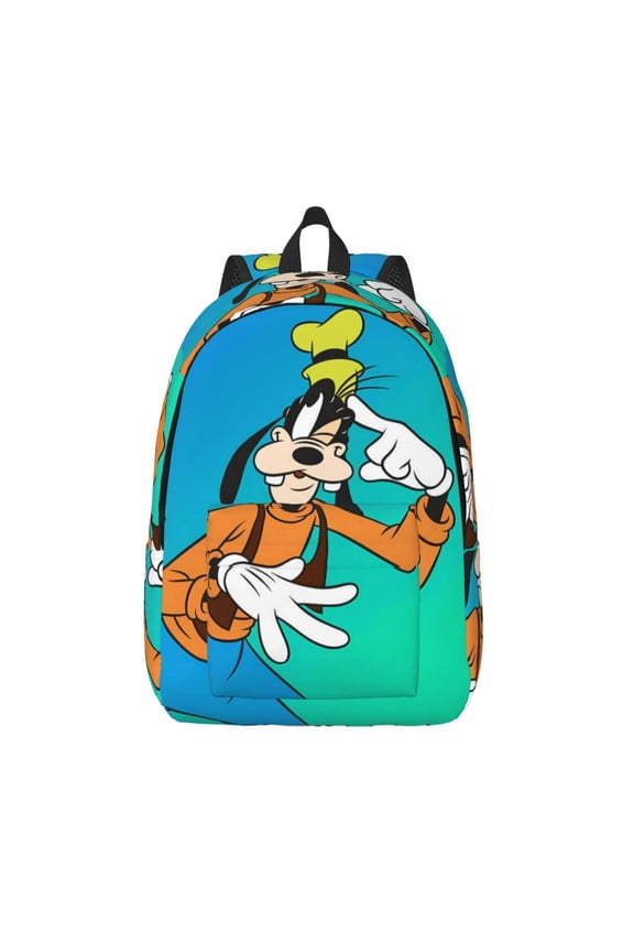 Goofy Backpack Canvas Casual Lightweight Backpack Fashion Travel Backpack Laptop Backpack 17.7 Inch And15.7inch