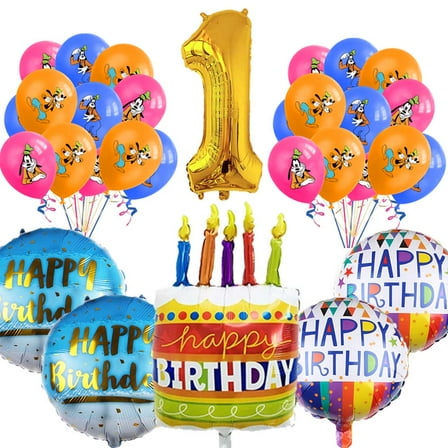Goofy Balloons Party Supplies 1st Big Number Decorations Decor Kit Birthday