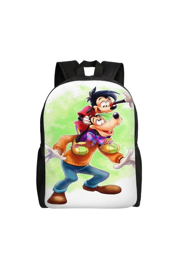 Goofy Cartoon Backpack Cute Large Capacity Casual School Unisex Laptop Bags Travel Sports Daypack Bookbags