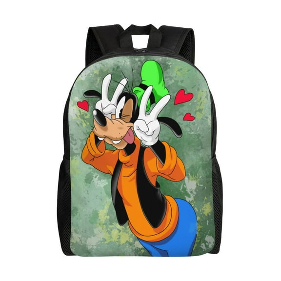 Goofy Cartoon Backpack Cute Large Capacity Casual School Unisex Laptop Bags Travel Sports Daypack Bookbags