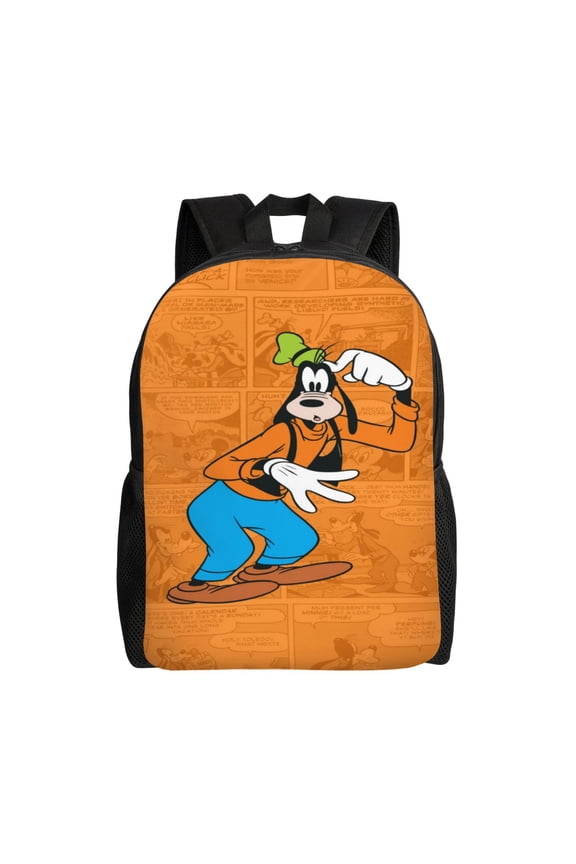Goofy Cartoon Backpack Cute Large Capacity Casual School Unisex Laptop Bags Travel Sports Daypack Bookbags