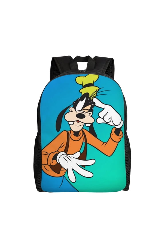 Goofy Cartoon Backpack Cute Large Capacity Casual School Unisex Laptop Bags Travel Sports Daypack Bookbags