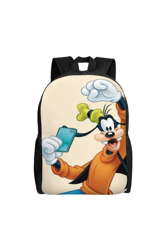 Goofy Cartoon Backpack Cute Large Capacity Casual School Unisex Laptop Bags Travel Sports Daypack Bookbags