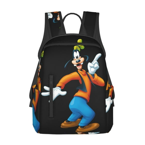 Goofy Cartoon Backpack Cute Printed Casual School Laptop Bags Lightweight Travel Sports Daypack Bookbags